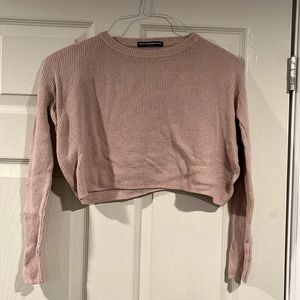Brandy Melville knit crop top, one size (fits more like xs-s)